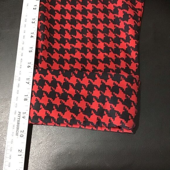 Kim Rogers Full Zip Red Black Houndstooth Jacket 1X - Picture 6 of 8